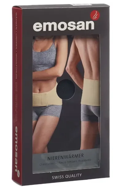 Emosan Nierenwärmer Ultra mit Velcro S bis 74cm (1 Stk)