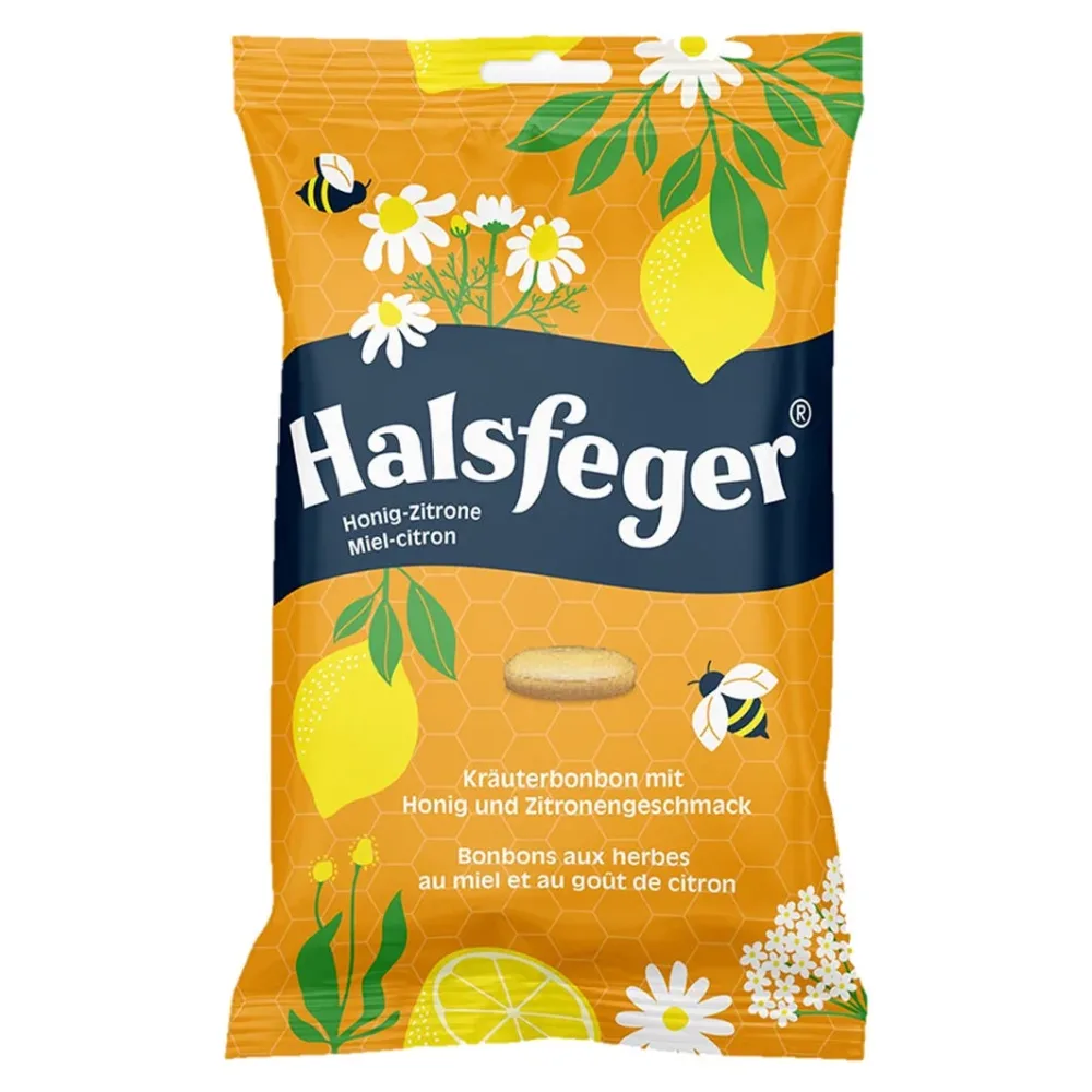 Halsfeger Kräuterbonbon Honig-Zitrone (90g)