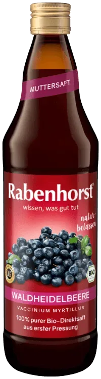 Rabenhorst Waldheidelbeere Muttersaft Bio (750ml)