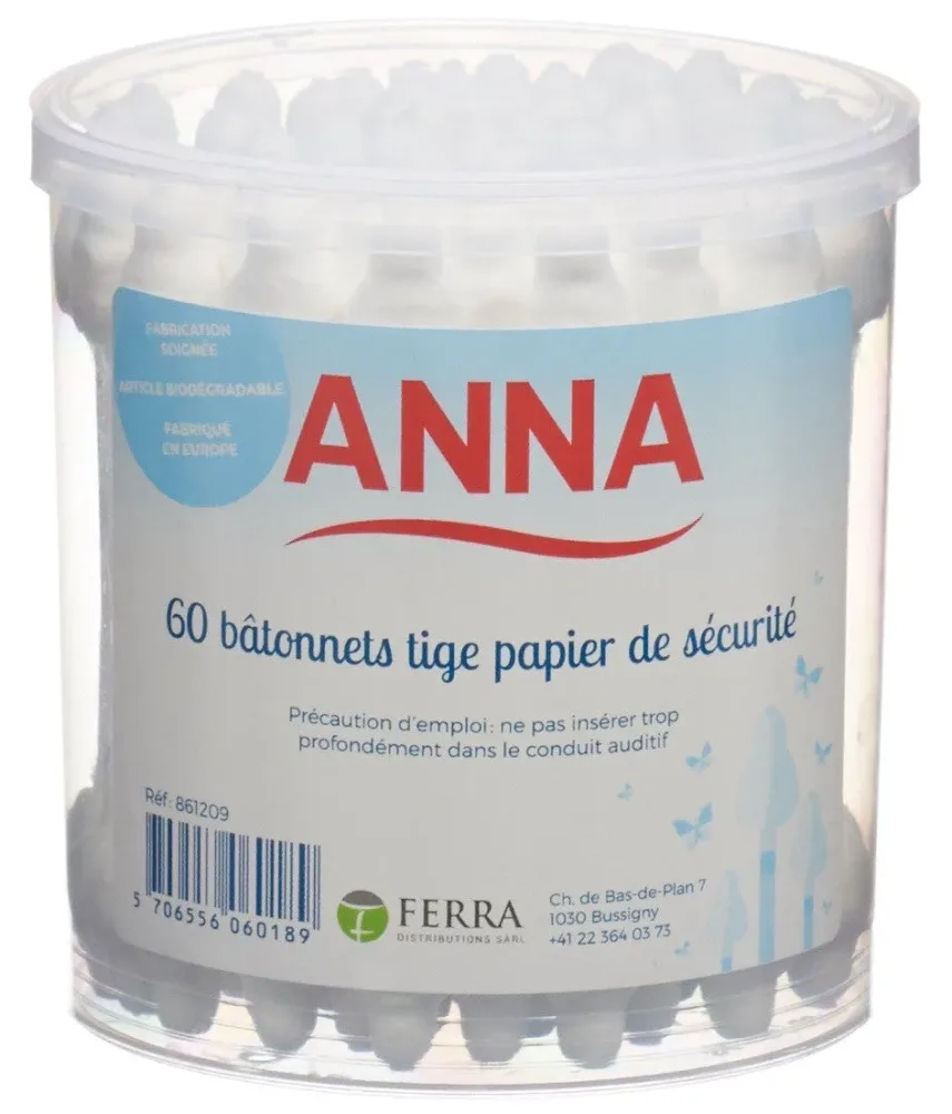 Anna Wattestäbchen Sicherheit (60 Stk)
