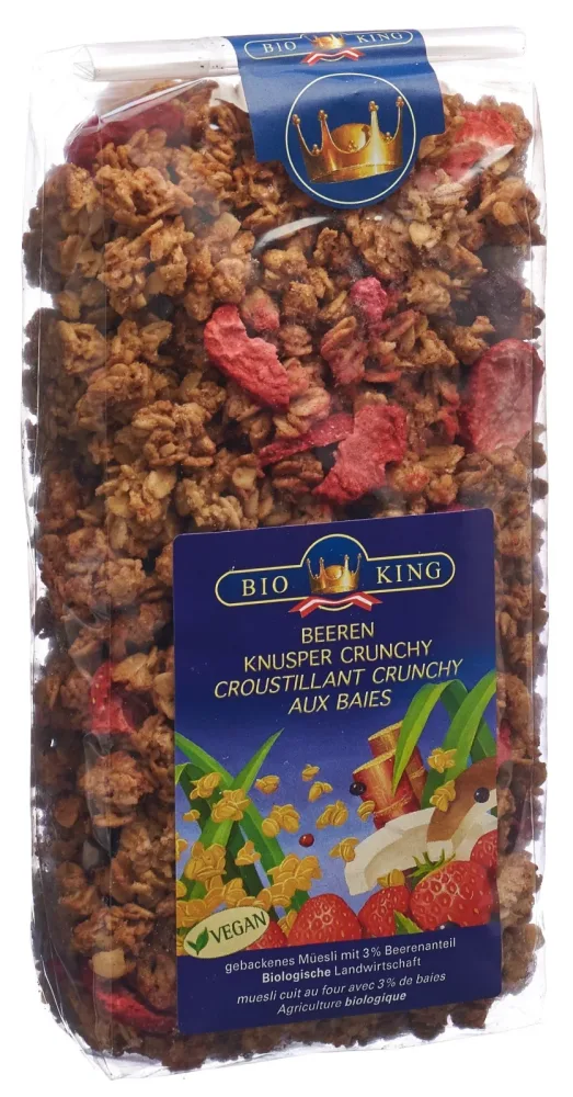 BioKing Beeren Knusper Crunchy Müesli (375g)