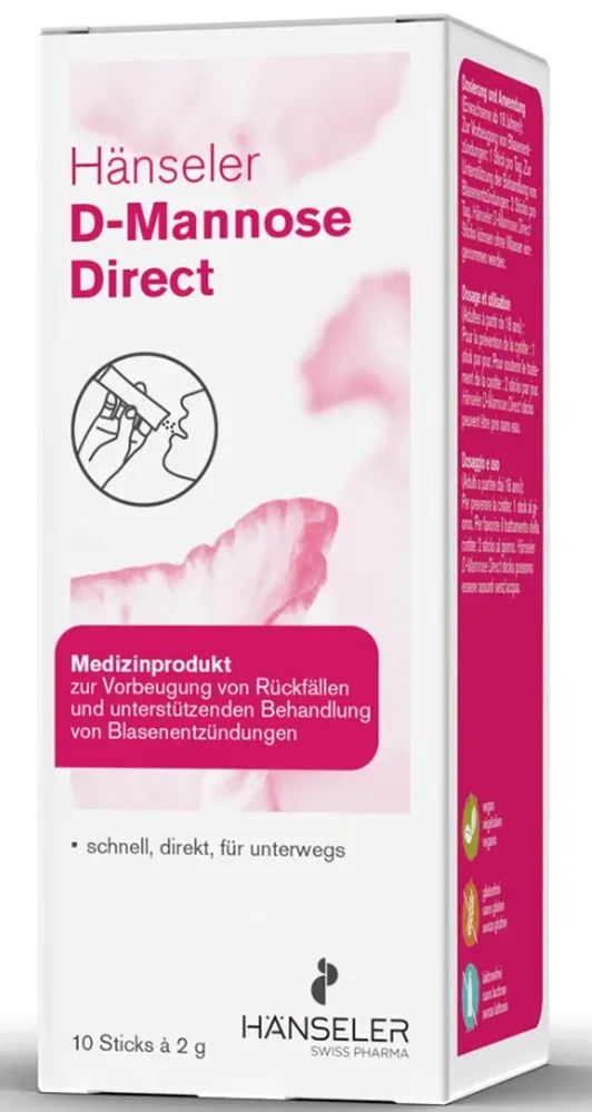 Hänseler D-Mannose Direct Sticks (10x2g)