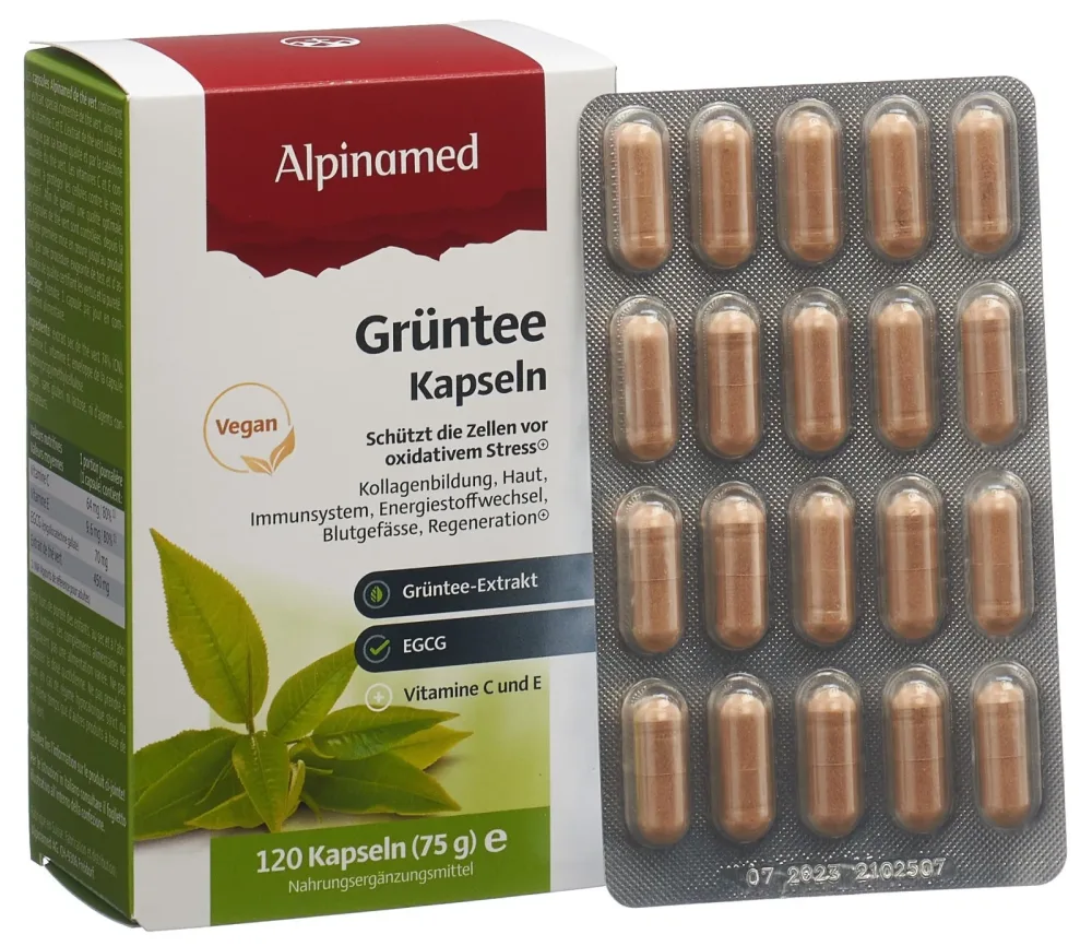 Alpinamed Grüntee Kapseln (120 Stk)
