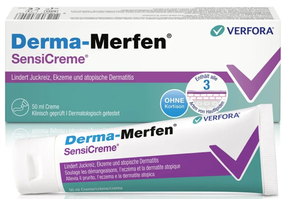 Derma-Merfen SensiCreme gegen Juckreiz, Ekzeme und Neurodermitis (50g)
