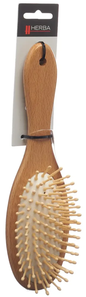 Herba Haarbürste mit Holzstiften, oval (1 Stk)