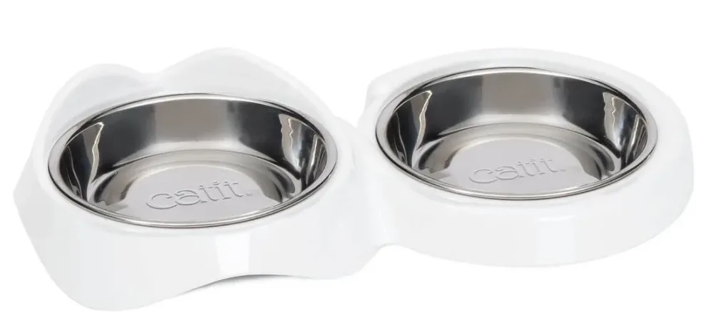 Catit Pixi Doppelnapf für Katzen, Füllmenge 200ml (1 Stk)