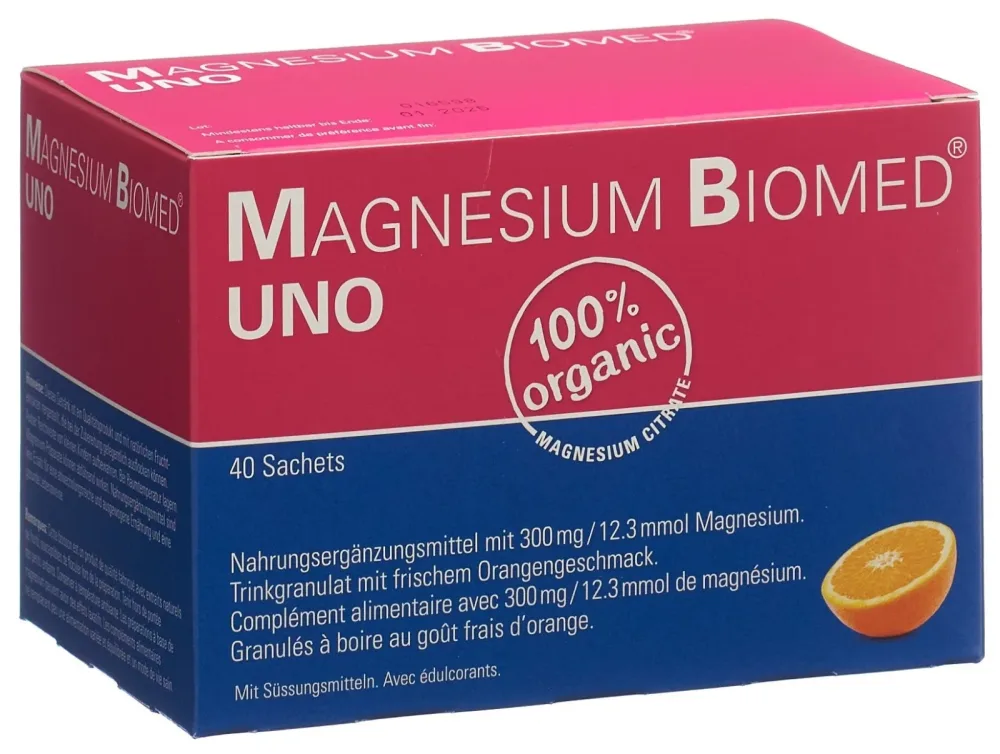 Magnesium Biomed Uno Beutel (40 Stk)