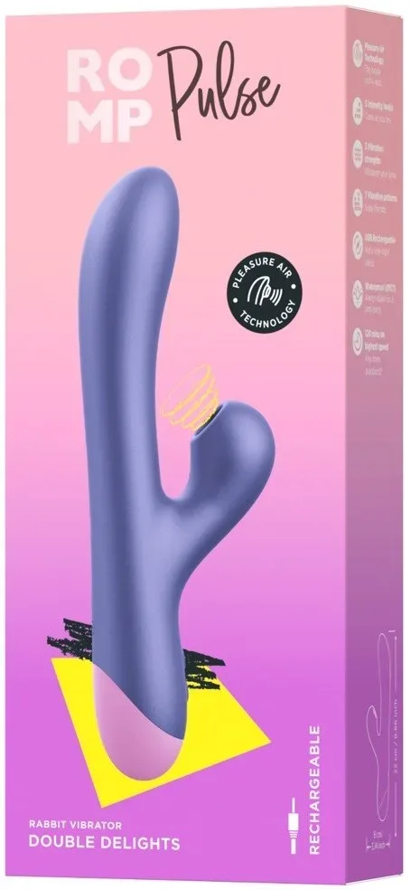 Romp Pulse Wiederaufladbarer Rabbit Vibrator mit Klitoris Sauger
