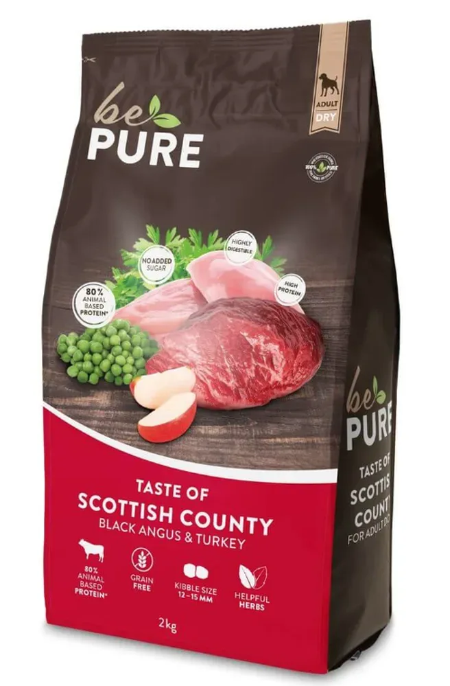 bePure Taste of Scottish County Adult, Trockenfutter für Hunde (2kg)
