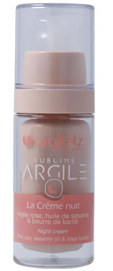 Argiletz Nacht-Gesichtscreme mit rosa Heilerde (30ml)