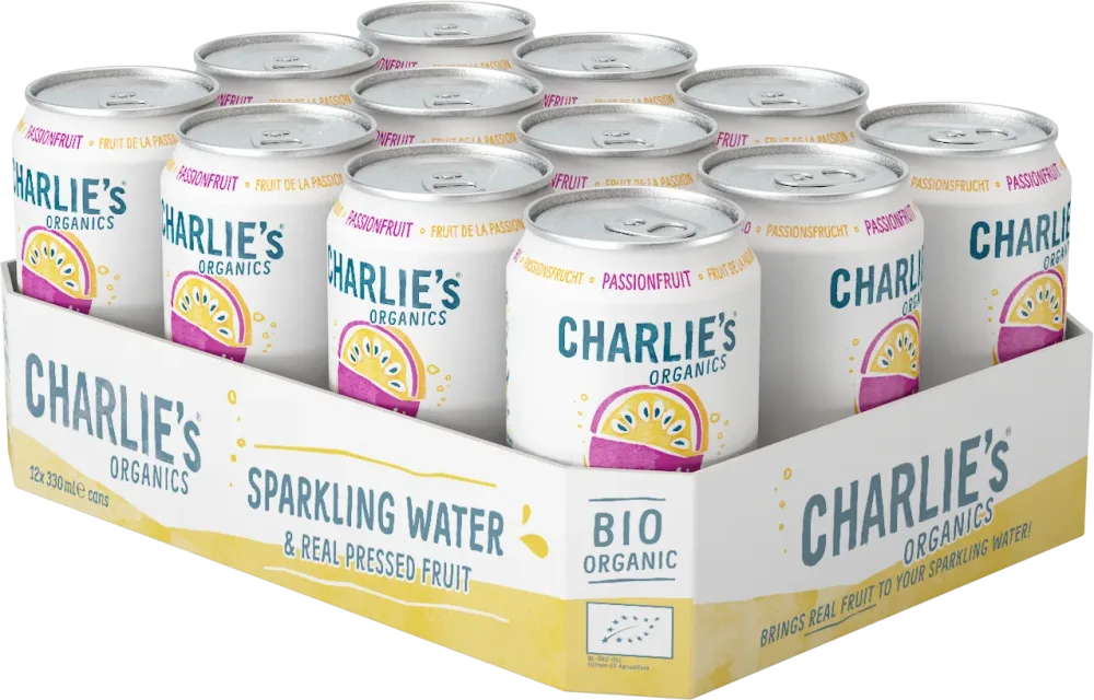 Charlie's Organics Passionfruit Soda (12x330ml)