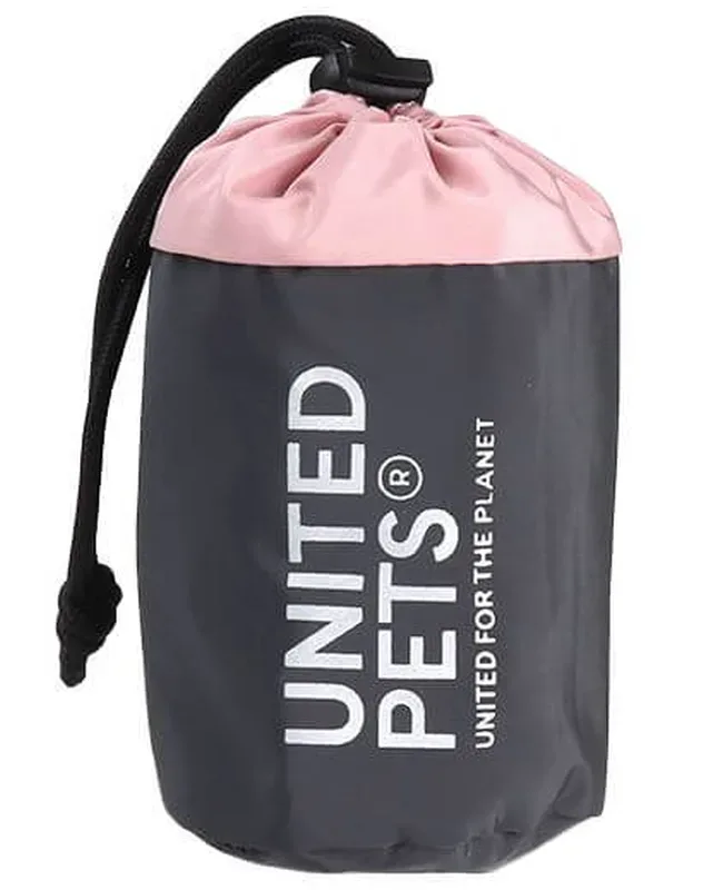 United Pets Treats Dispenser Citylife, Snackbeutel dunkelgrau/pink, 7x9cm (1 Stk)