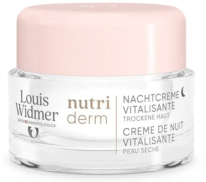 Louis Widmer nutriderm Nachtcreme Vitalisante, unparfümiert (50ml)