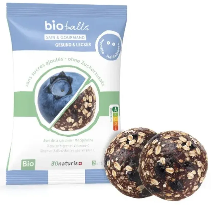 BIOnaturis BioBalls Spirulina-Heidelbeere (30x15g)