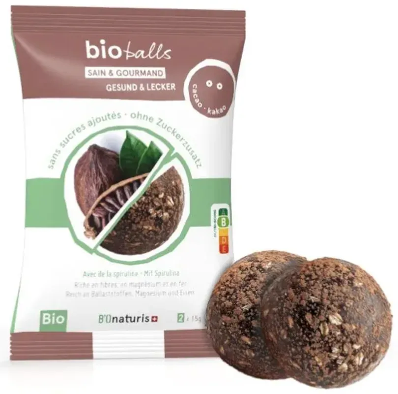 BIOnaturis BioBalls Spirulina-Kakao (30x15g)