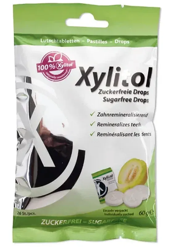 miradent Xylitol Lutschtabletten Honigmelone (6x60g)
