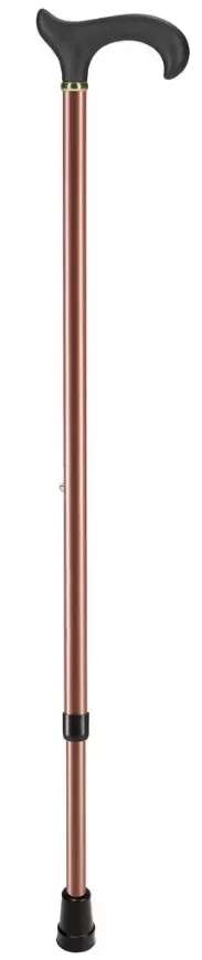 OSSENBERG Metallstock metallic bronze, 75-96cm, bis 100kg, Derbygriff schwarz (1 Stk)