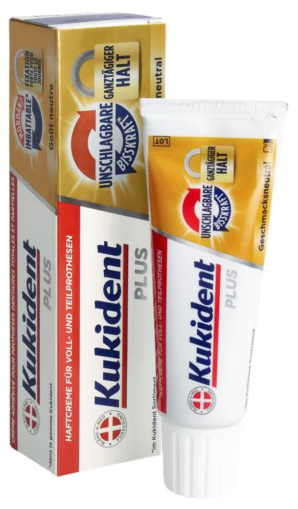 Kukident Plus Haftcreme, starker Biss (40g)
