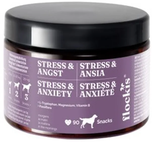FLOCKIS Hundesnacks Kautabletten Stress & Angst (90 Stk)