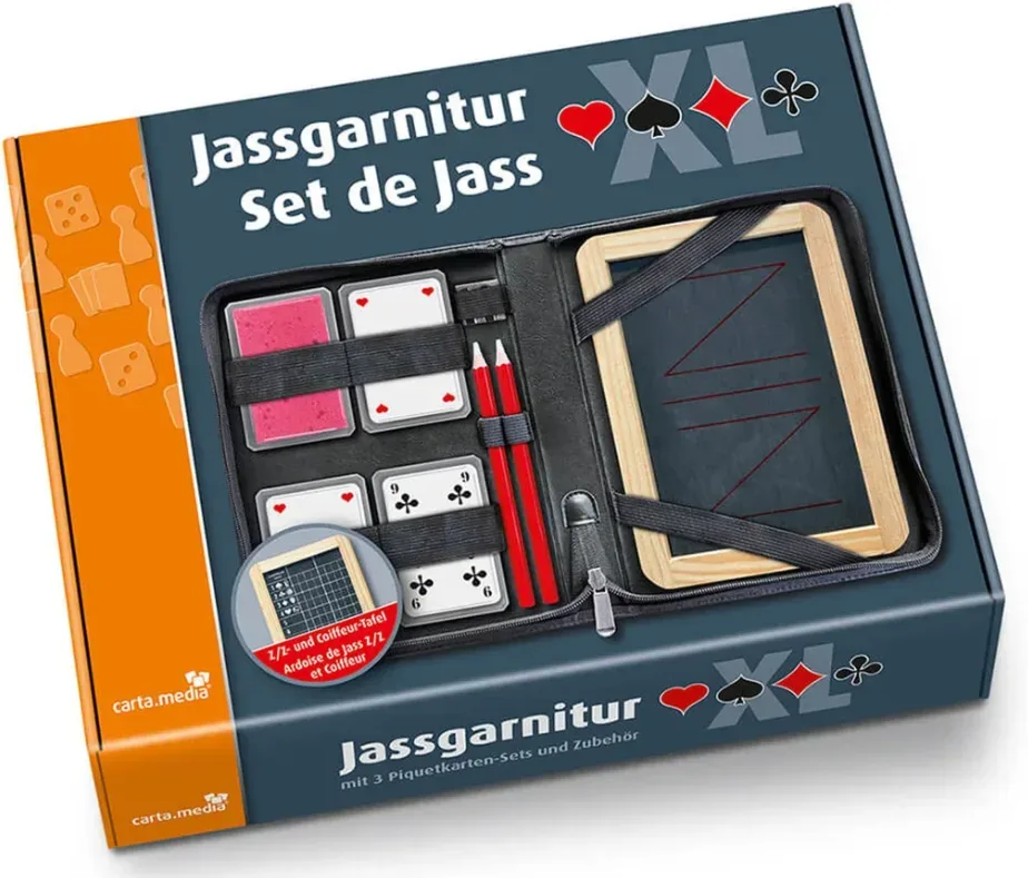 carta.media Jassgarnitur, Grösse XL, mit Piquetkarten (1 Stk)