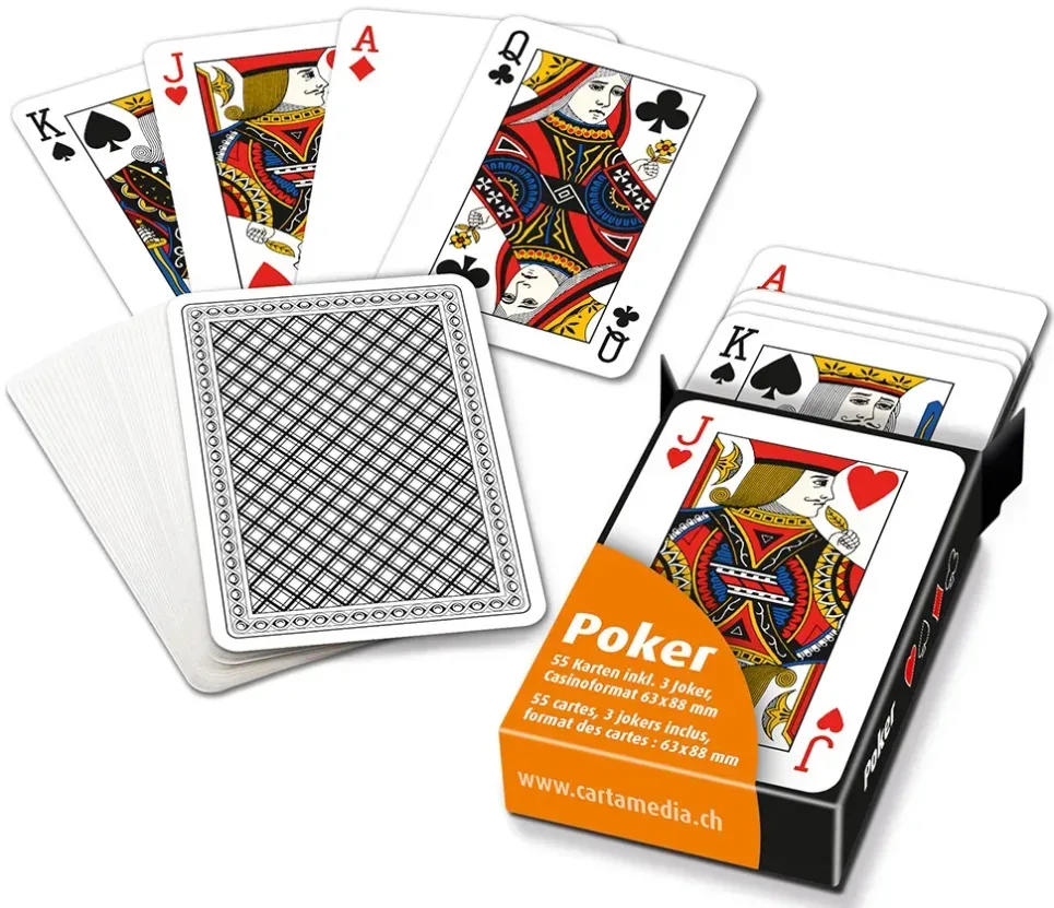 carta.media Pokerkarten in Faltschachtel (1 Stk)