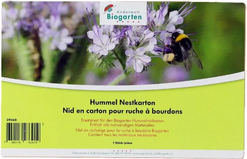 Andermatt Biogarten Nestkarton Hummelnistkasten Auswechselkarton (1 Stk)