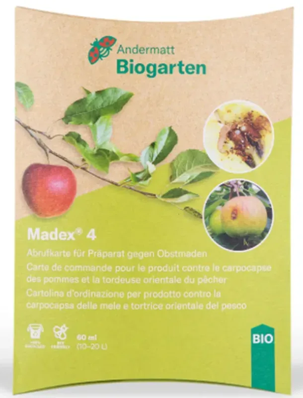 Andermatt Biogarten Abrufkarte Madex 2, gegen Apfelwicklerlarven (60ml)