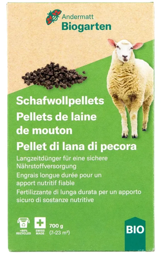 Andermatt Biogarten Schafwollpellets, Langzeitdünger (700g)