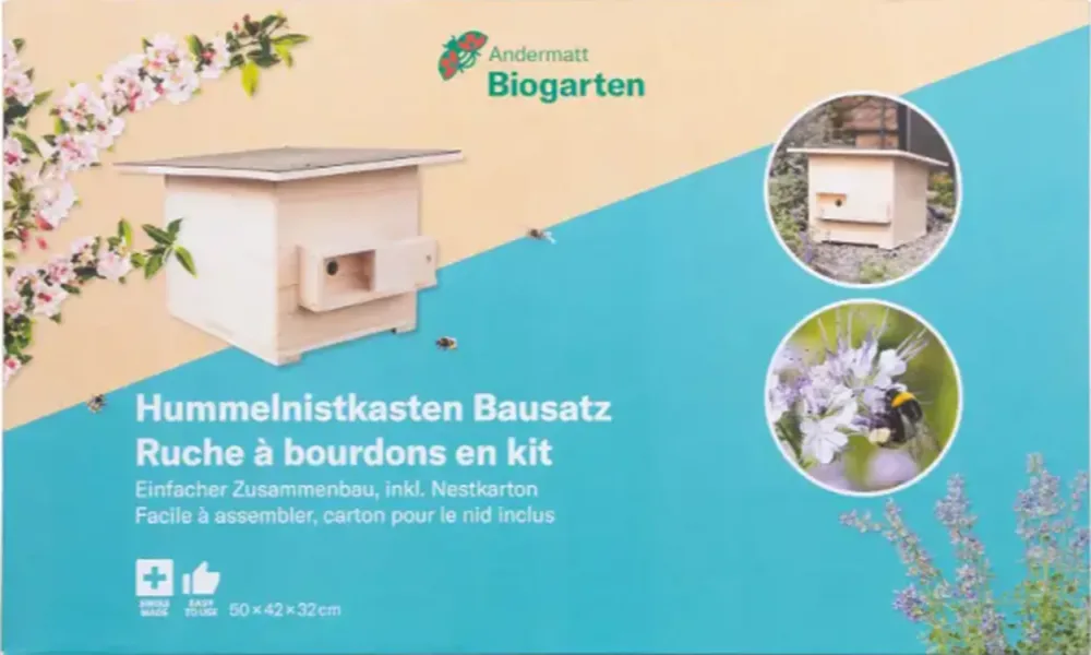 Andermatt Biogarten Bausatz Hummelnistkasten, 50x42x30cm (1 Stk)