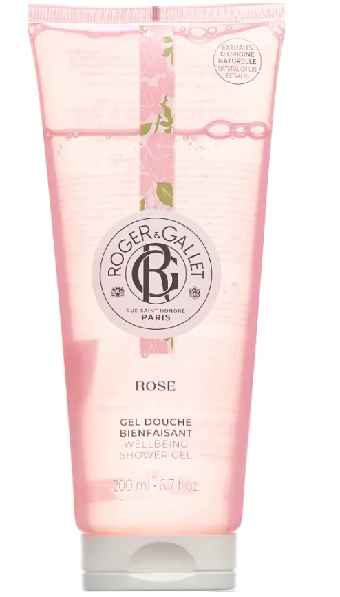 Roger & Gallet - Wohlfühl-Duschgel, Rose gel douche, 200 ml, Weiss