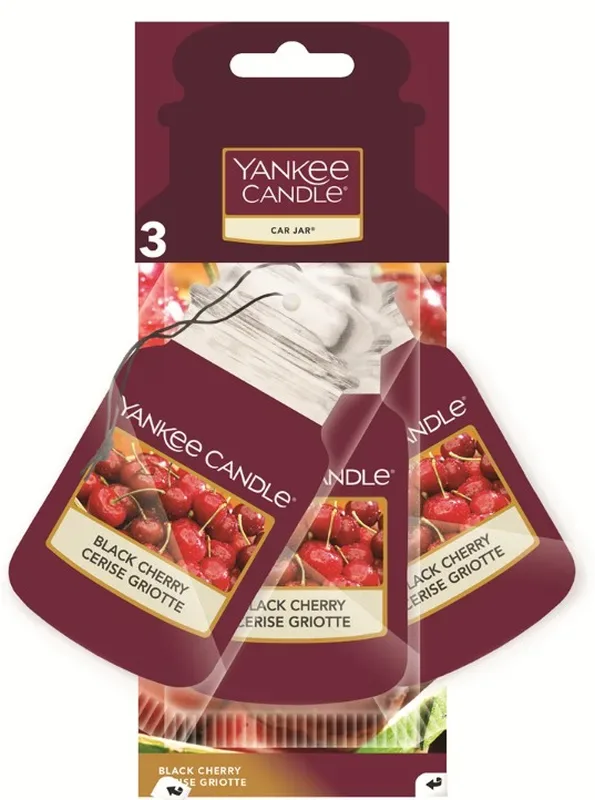Yankee Candle Black Cherry Car Jar Bonus Pack (3 Stk)