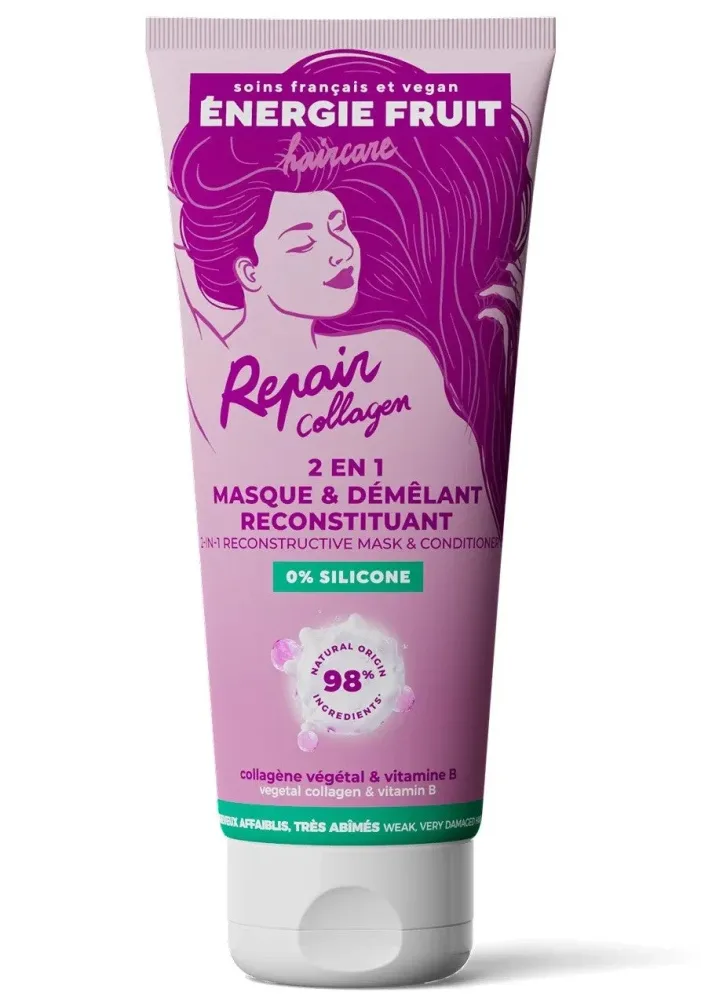 Energie Fruit - 2-In-1-Maske Collagen Repair Pflanzliches Kollagen & Vitamin B, 200 ml