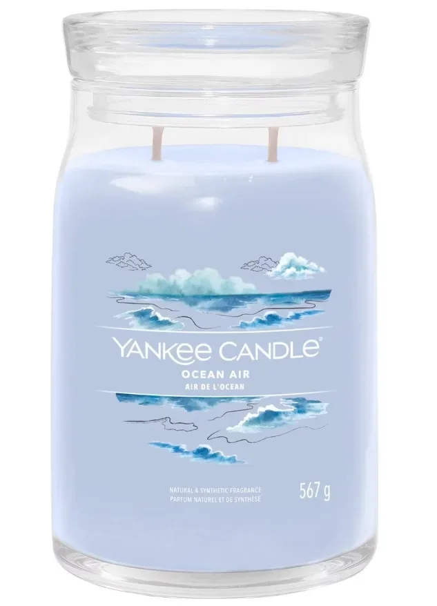 Yankee Candle Signature - Duftkerze im Glas, 567G, Hellblau