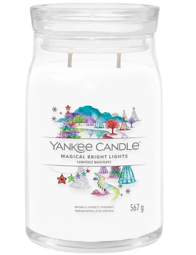 Yankee Candle Signature - Duftkerze im Glas Weihnachten, 567G, Weiss