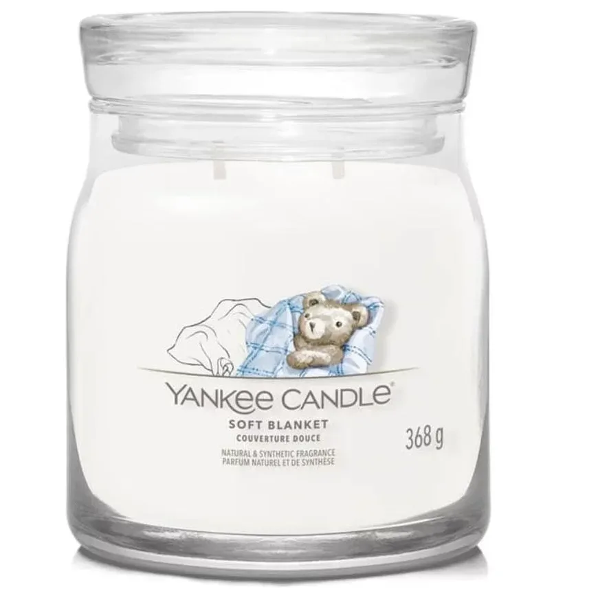 Yankee Candle Signature - Duftkerze im Glas, 368 g, Weiss