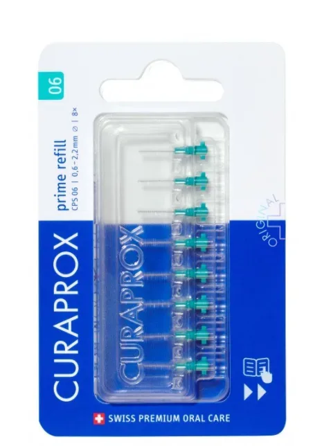 CURAPROX - CPS Prime Refill, Interdentalbürsten, 8 Stück,  Türkis