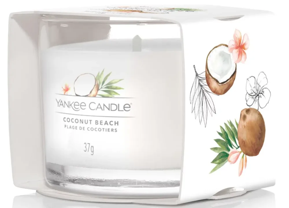 Yankee Candle Coconut Beach gefüllte Votivkerze (37g)
