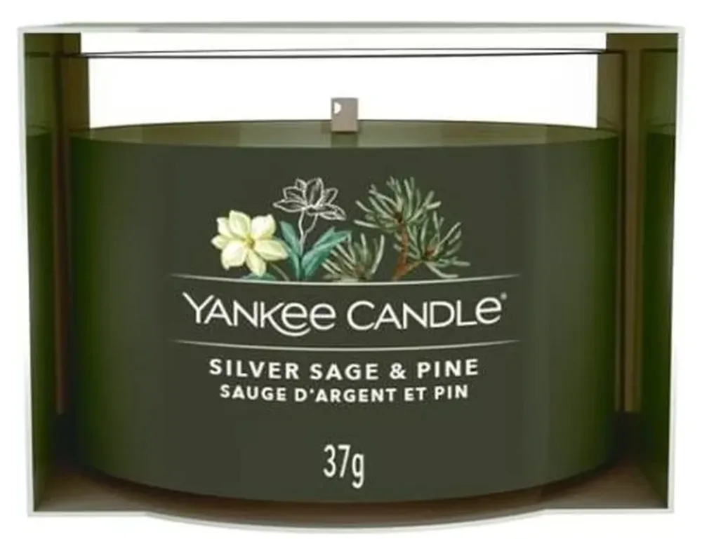 Yankee Candle Silver Sage & Pine gefüllte Votivkerze (37g)