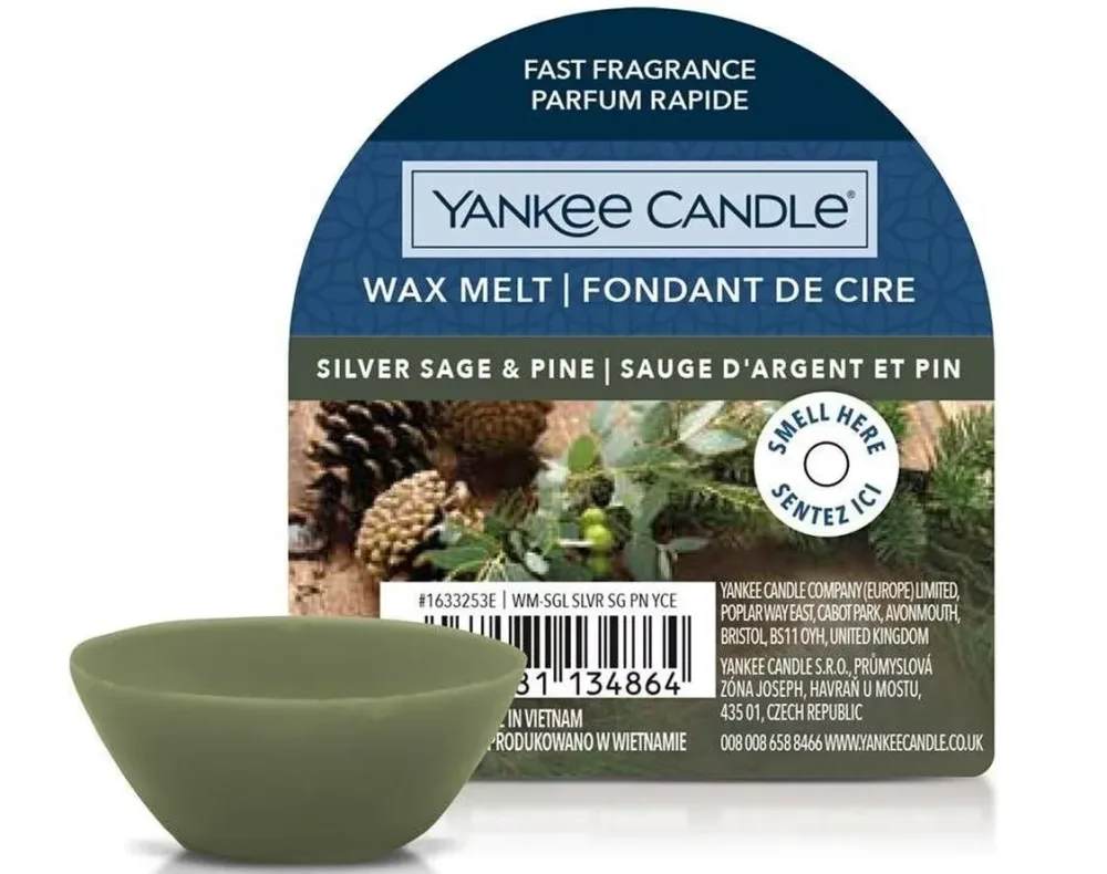 Yankee Candle Duftwachsplättchen Silver Sage & Pine (1 Stk)