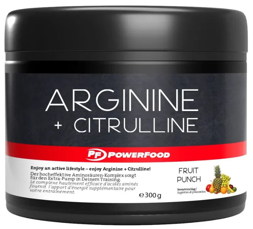 PowerFood Arginine + Citrulline Fruit Punch (300g)