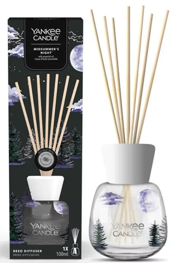 Yankee Candle Diffuser mit Duftstäbchen Midsummers Night (100ml)