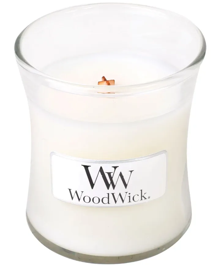 WoodWick - Duftkerze, S, Weiss