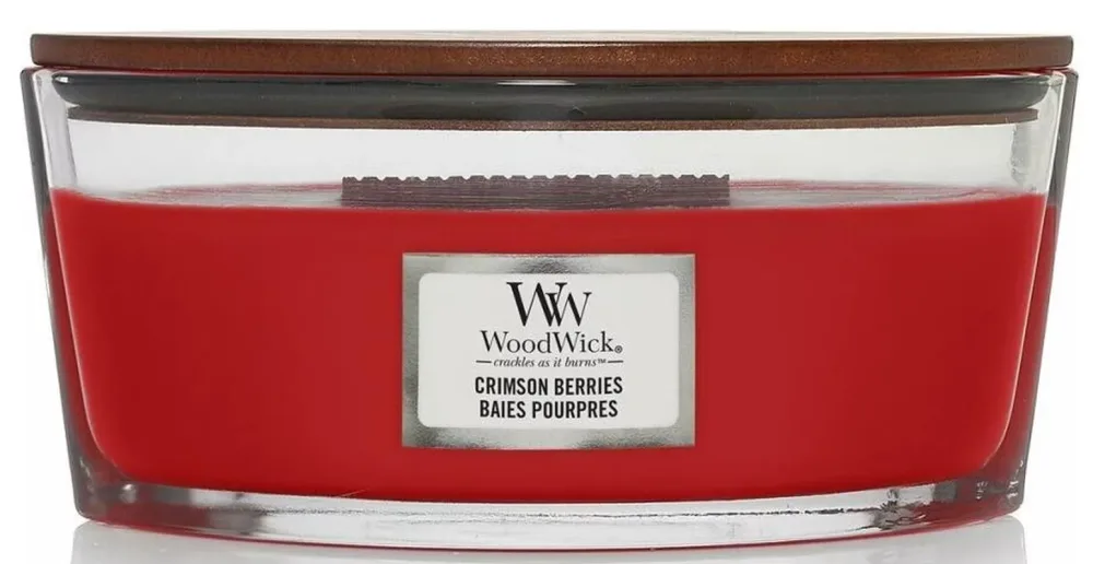 WoodWick Ellipse Duftkerze Crimson Berries (454g)