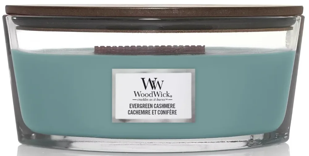 WoodWick Ellipse Duftkerze Evergreen Cashmere (454g)
