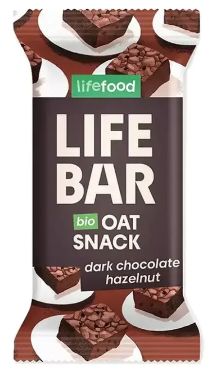 Lifefood Bio Lifebar Riegel Oat Snack Dark Chocolate Hazelnut (40g)