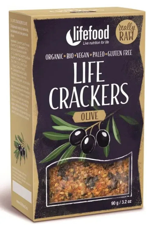 Lifefood Bio Life Crackers Oliven (90g)