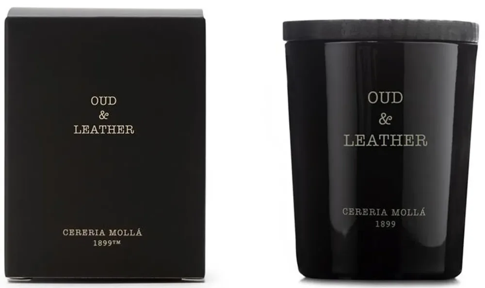 Cereria Mollá Premium Candle Oud & Leather Duftkerze (70g)