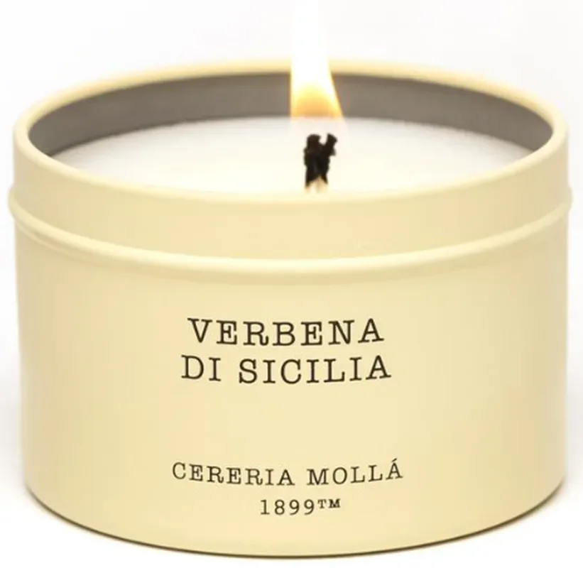 Cereria Mollá Travel Tin Candle Verbena di Sicilia (90g)
