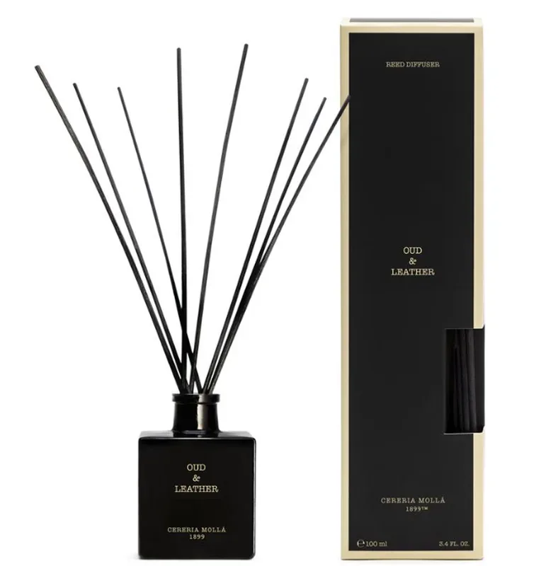 Cereria Mollá Diffuser mit Duftstäbchen Oud & Leather (100ml)