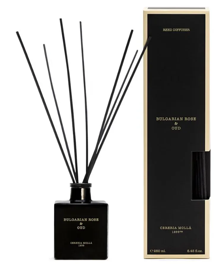 Cereria Mollá Diffuser mit Duftstäbchen Bulgarian Rose & Oud (250ml)